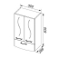 Шкаф подвесной Aquanet Моника 50 подвесной белый 186780 Фото 3