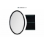 Зеркало Aquanet Опера 70 овальное черное 169611 Фото 3