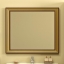 Зеркало Opadiris Карат 100 белый глянцевый с золотой патиной Фото 1