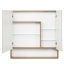 Зеркальный шкаф Акватон Сканди 90 Белый/Дуб Рустикальный Фото 4