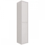 Пенал Dreja Insight 35 см, подвесной, универсальный, 2 дверцы, 4 стеклянные полки, белый глянец Фото 1