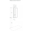 Пенал Акватон Мишель Модуль зеркала 43 Дуб Эндгрейн/Белый Фото 2